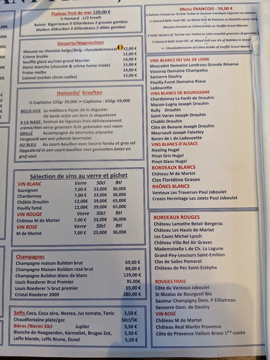Menu Restaurant Francois-5