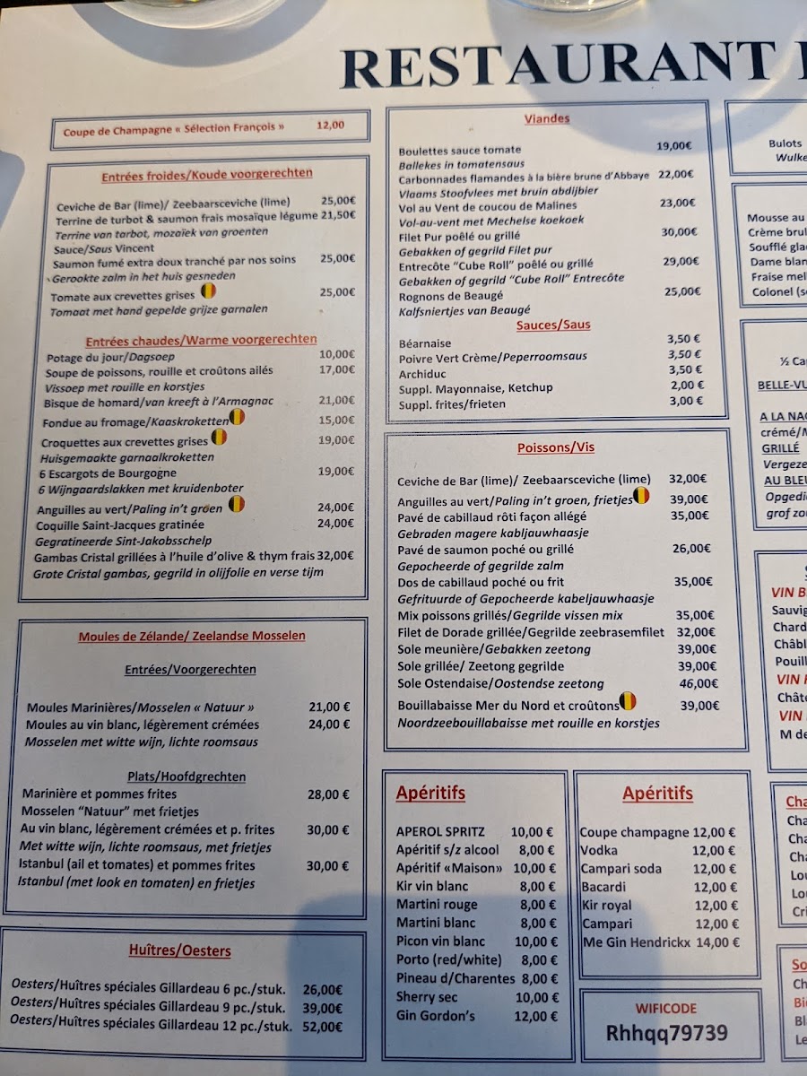 Menu Restaurant Francois-6