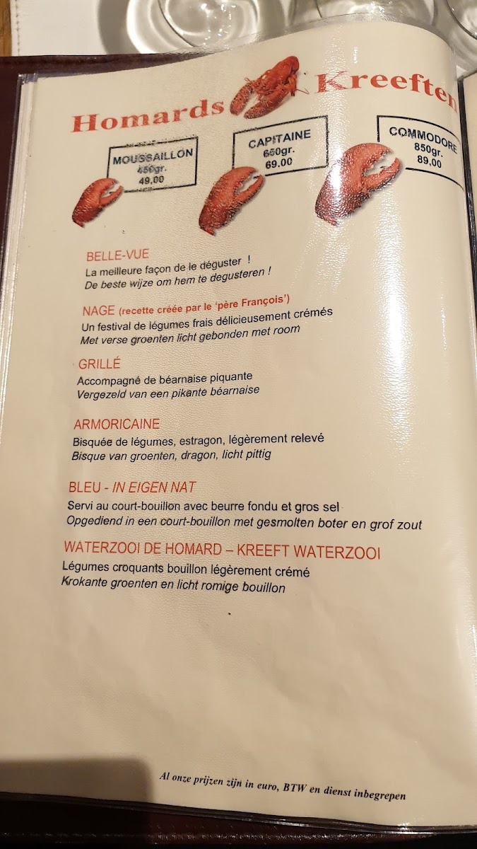 Menu Restaurant Francois-7